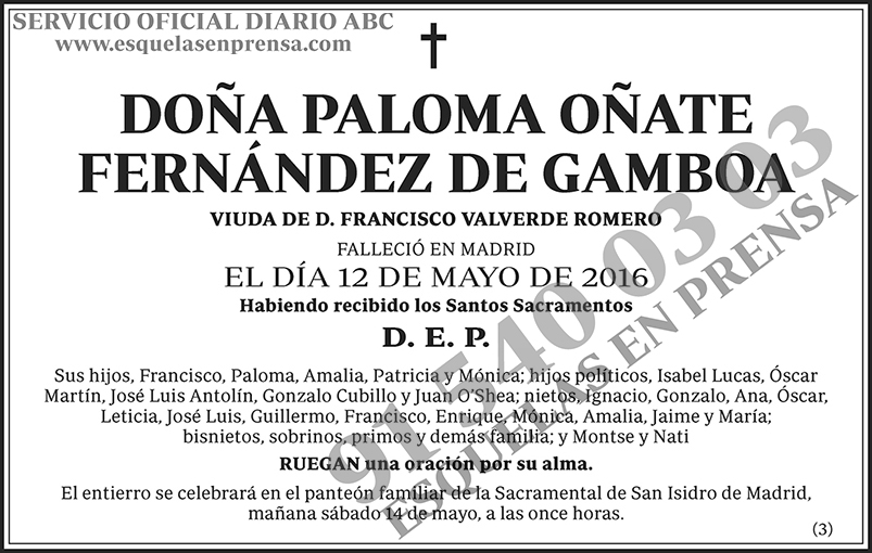 Paloma Oñate Fernández de Gamboa